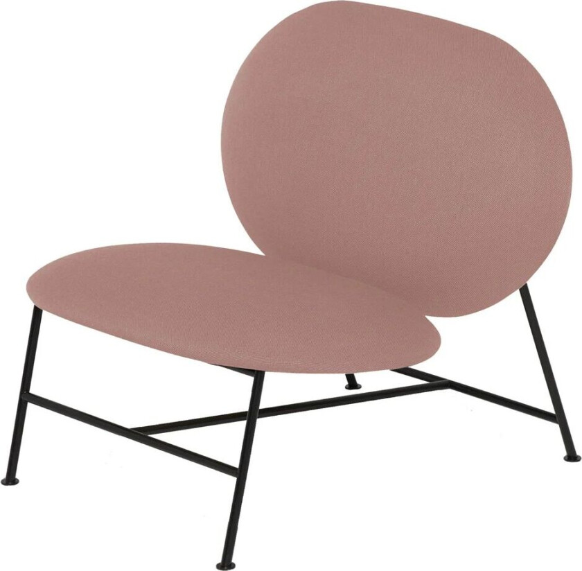 Oblong loungestol rosa