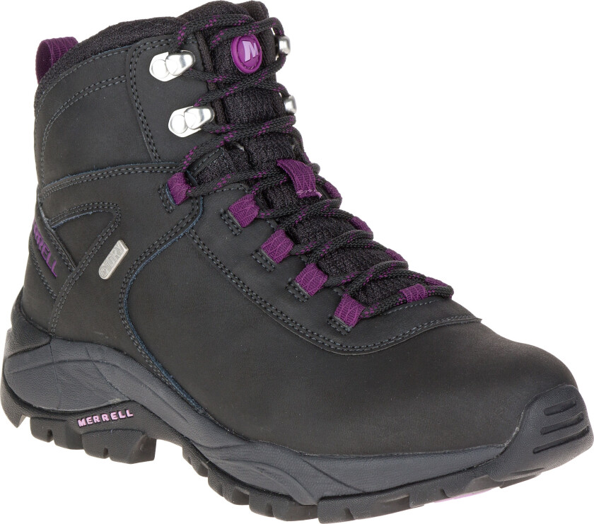 Women's Vego Mid Leather Waterproof 38.5, Black/Gloxinia