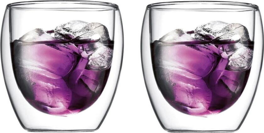 Bodum Pavina glass med dobbelt vegg 2 pakn. 25 cl