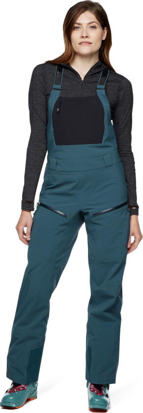 Women's Recon Stretch Bibs S, Azurite