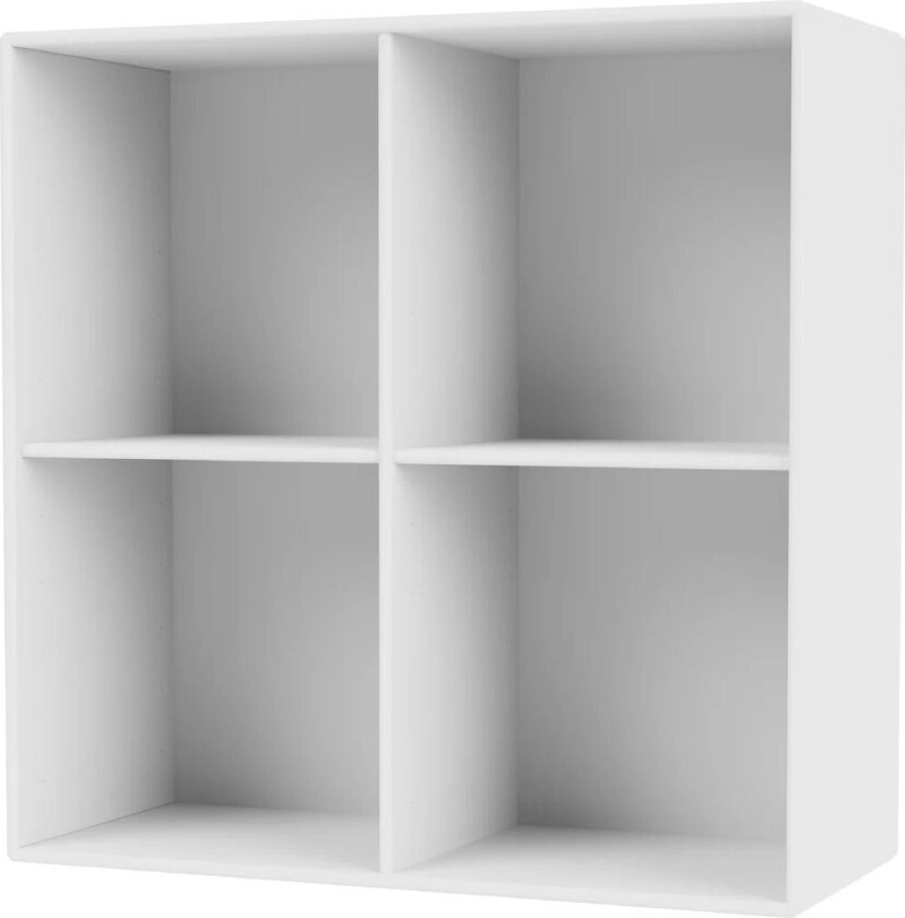 SHOW hylle 69,6x69,6 cm, opphengsskinne 38 Snow