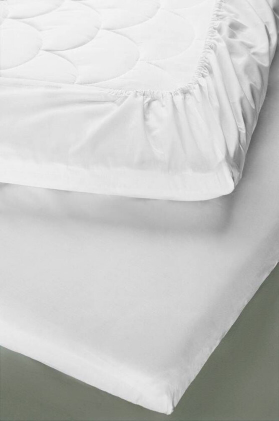 dra-på-laken - økologisk Matt hvit hvit