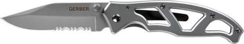 Paraframe II Folder, Serrated OneSize, Stainless Steel
