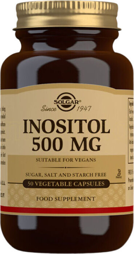 Inositol - 500 mg - 50 Kapsler