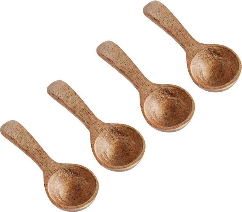 teak saltskje 4-stk. Natur