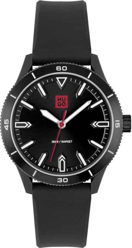 #Catch Casual 1520035 - Kvarts - Sort - Herreklokker - Silikon - Mineral