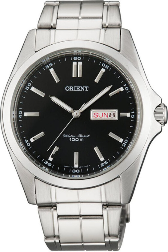 Contemporary 100M FUG1H001B - Kvarts - Sølv - Herreklokker - Rustfritt stål - ledd m/pin - Mineral