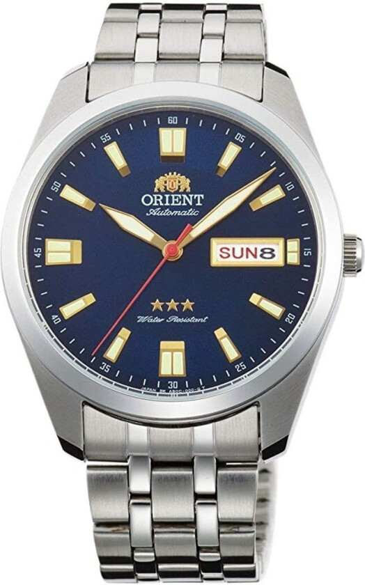 Tri-Star Automatic RA-AB0019L - Automatisk - Sølv - Herreklokker - Rustfritt stål - ledd m/pin - Mineral