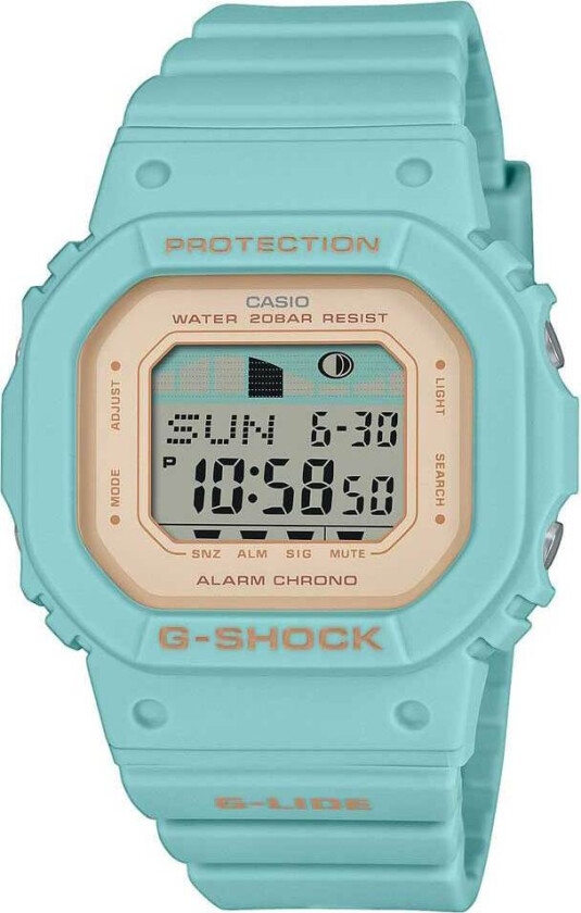 G-Shock G-Lide GLX-S5600-3ER - Digital - Blå - Dameklokker - Resinledd - Mineral