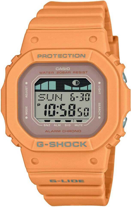 G-Shock G-Lide GLX-S5600-4ER - Digital - Oransje - Dameklokker - Resinledd - Mineral