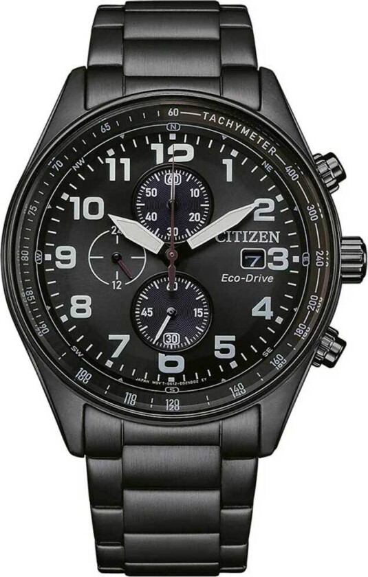 Urban Chronograph CA0775-79E - Kvarts - Sort - Herreklokker - Rustfritt stål - ledd m/pin - Mineral