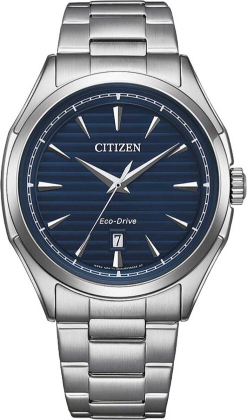 Classic Solar Quartz AW1750-85L - Kvarts - Sølv - Herreklokker - Rustfritt stål - ledd m/pin - Mineral