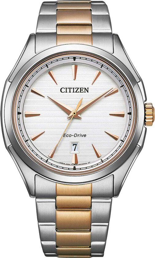 Classic Solar Quartz AW1756-89A - Kvarts - Sølv - Herreklokker - Rustfritt stål - ledd m/pin - Mineral