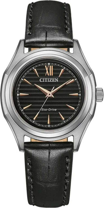 Classic Ladies Solar Quartz FE2110-14E - Kvarts - Sølv - Dameklokker - Skinn - Mineral