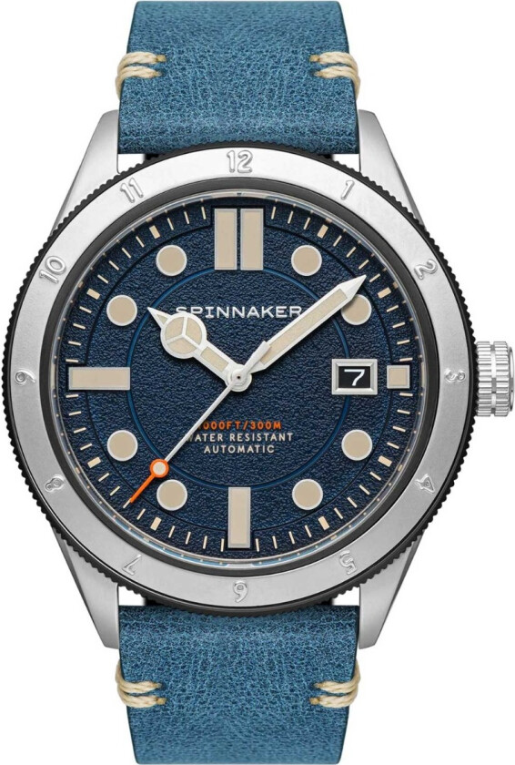 Cahill Cobalt Automatic SP-5096-02 - Automatisk - Sølv - Herreklokker - Skinn - Safir