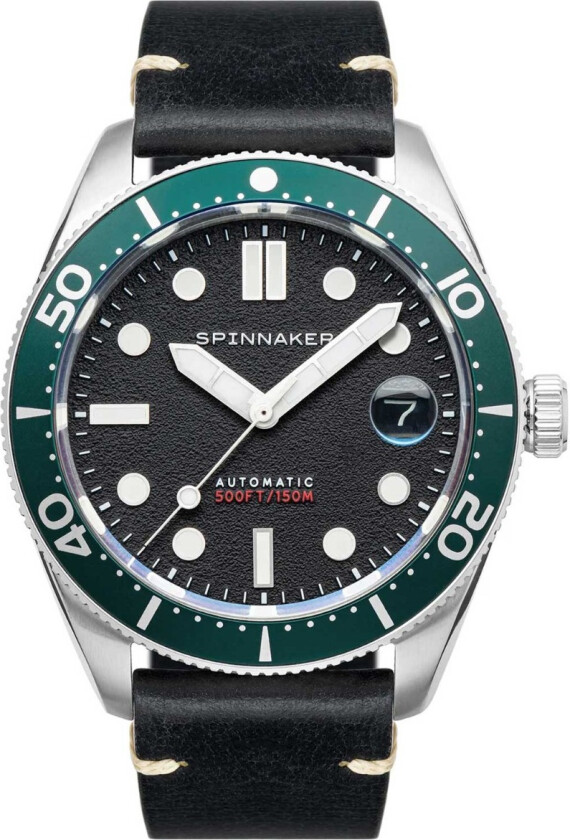 Croft Nomad Automatic SP-5100-02 - Automatisk - Sølv - Herreklokker - Skinn - Safir