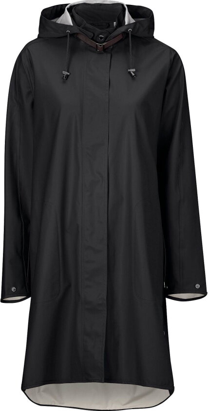 Women's Raincoat Detachable Hood 34, Black