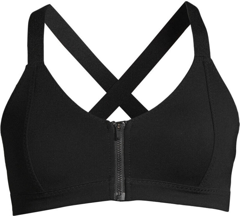 Women's Scuba Zip Bikini Top 34, Black