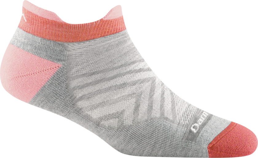 Women's Run No Show Tab Ultra-Lightweight Running Sock Cushion L (41-42.5), Ash