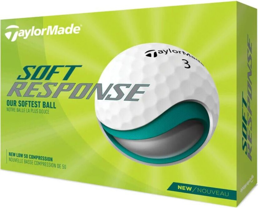 Taylormade Soft Response Golfball Hvit