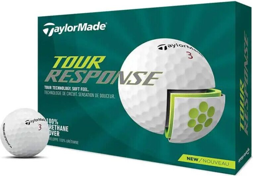 Bilde av Taylormade Tour Response Golfball Hvit