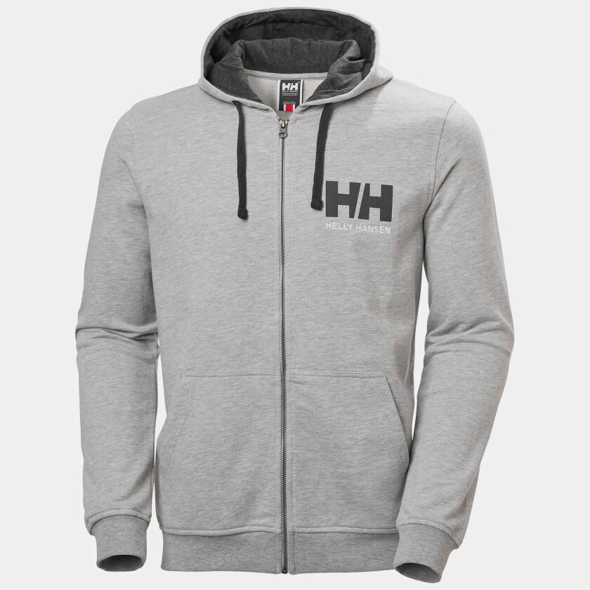 Herre HH Logo Full Glidelås Hettegenser Grå 2xl Svart2XL