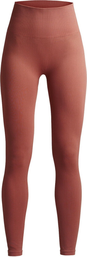 Women's Seamless Rib Tights XS/S, Copper Brown