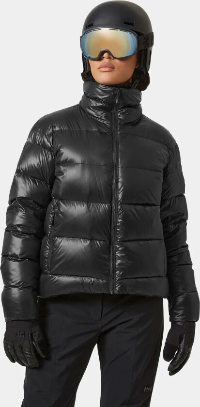 Dame Courchevel Boblejakke Svart M GrønnM