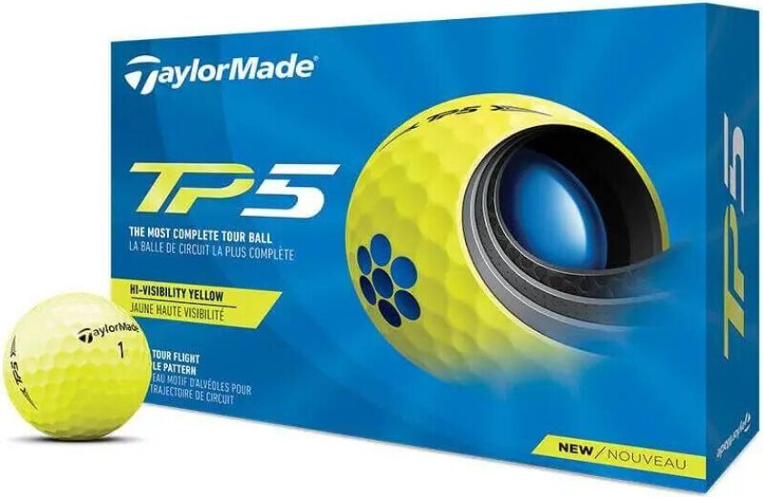 Taylormade Tp5 Golfball Gul