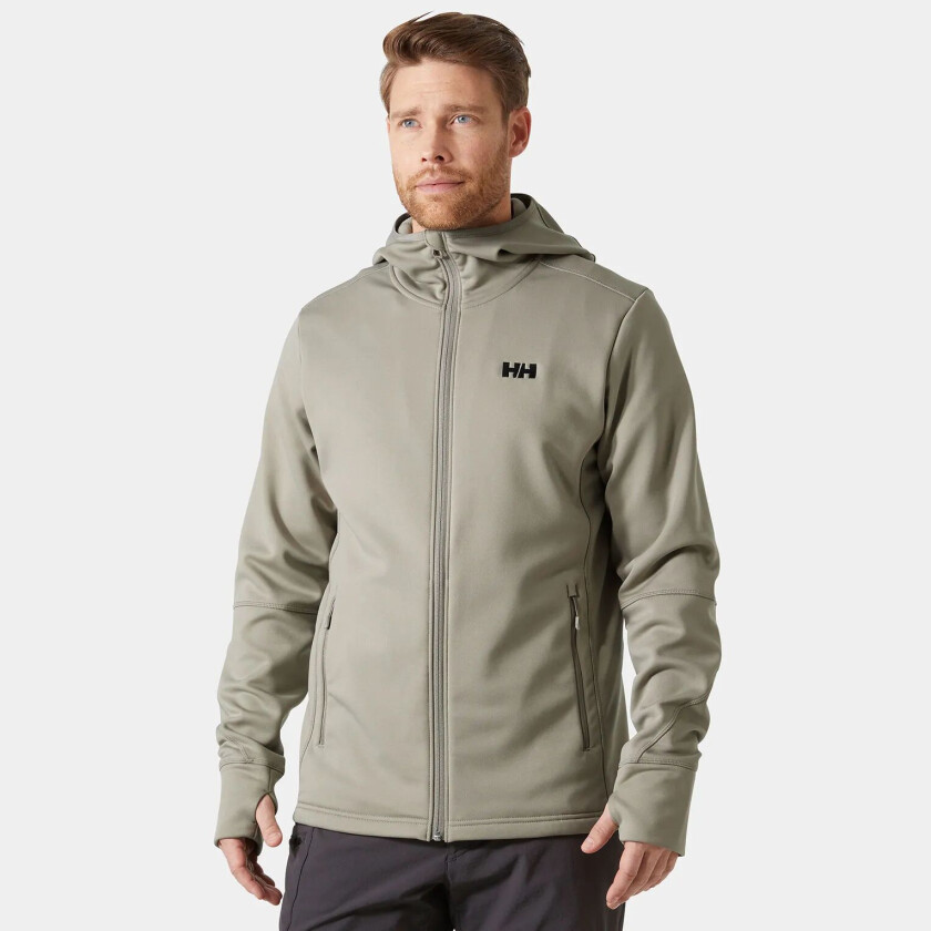 Alpha Zero Fleece Hettejakke Herre Grå M SvartM