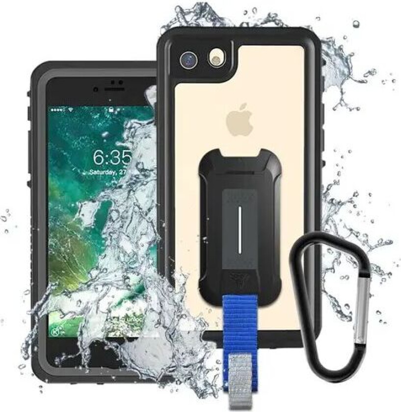Armor-x Waterproof Case Iphone 7, Iphone 8, Iphone Se (2020), Iphone Se (2022) Svart