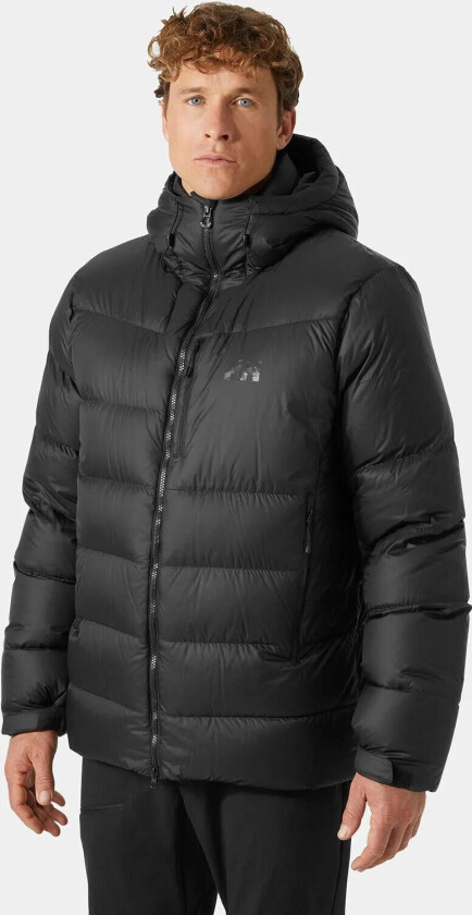 Herre Verglas Polar Dunjakke  Svart L GrønnL