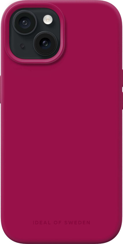 iDeal of Sweden iPhone 15 Silicone Case Magenta