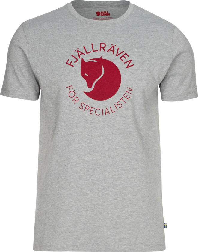 Men's Fox T-Shirt S, Grey Melange