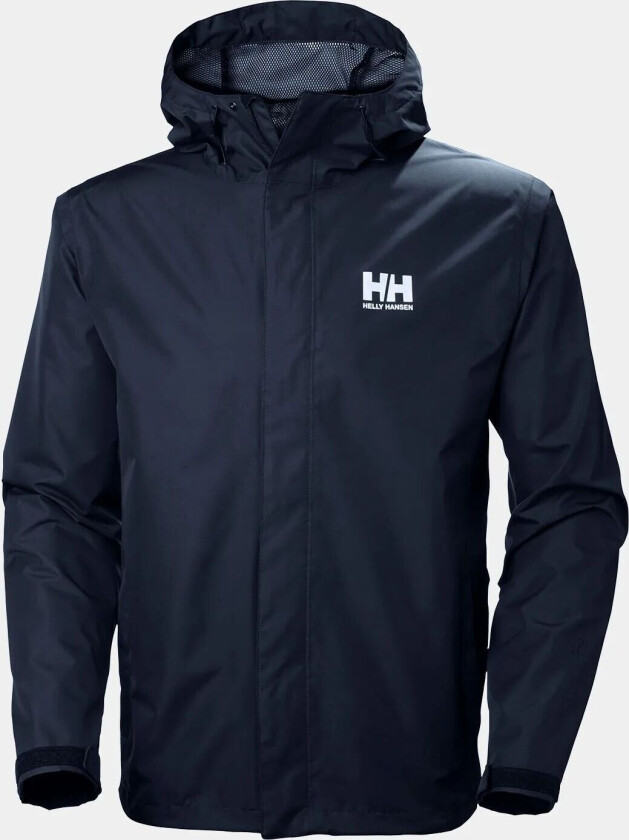 Herre Seven J Utendørs Regnjakke Marineblå 4xl Hvit4XL