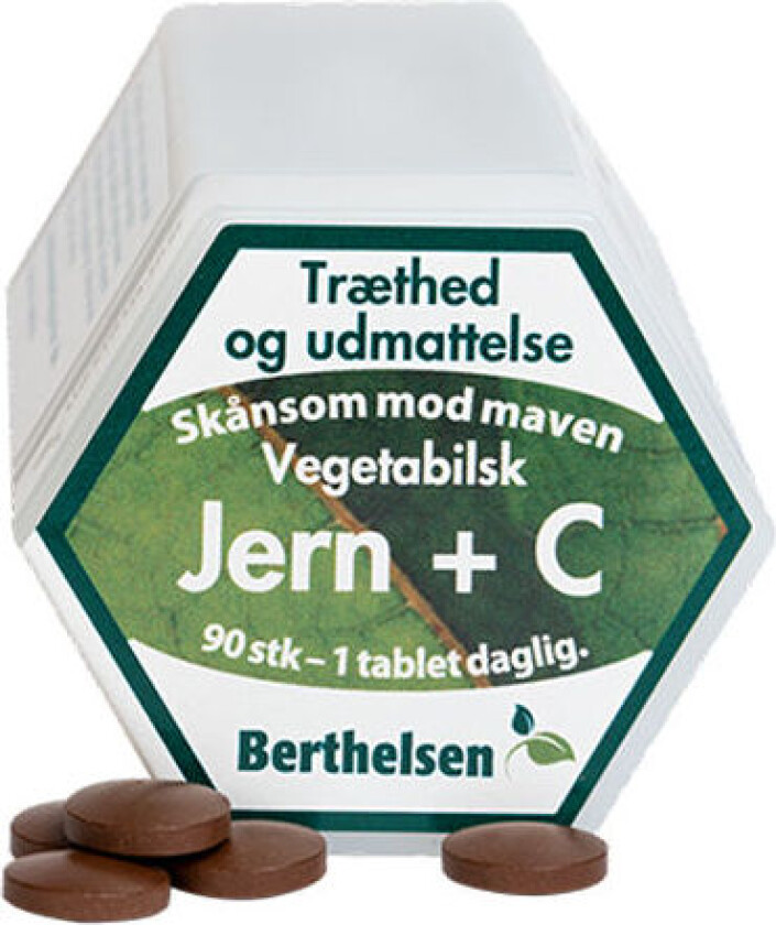 Jern + C-Vitamin - 90 Tabletter