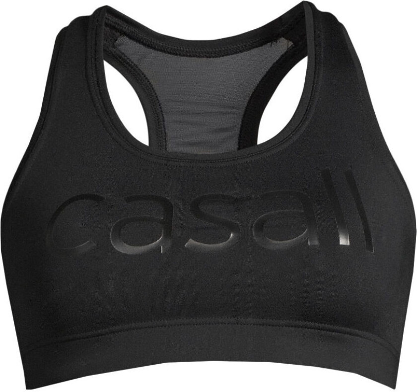 Women's Iconic Wool Sports Bra A/B XS, Black Logo