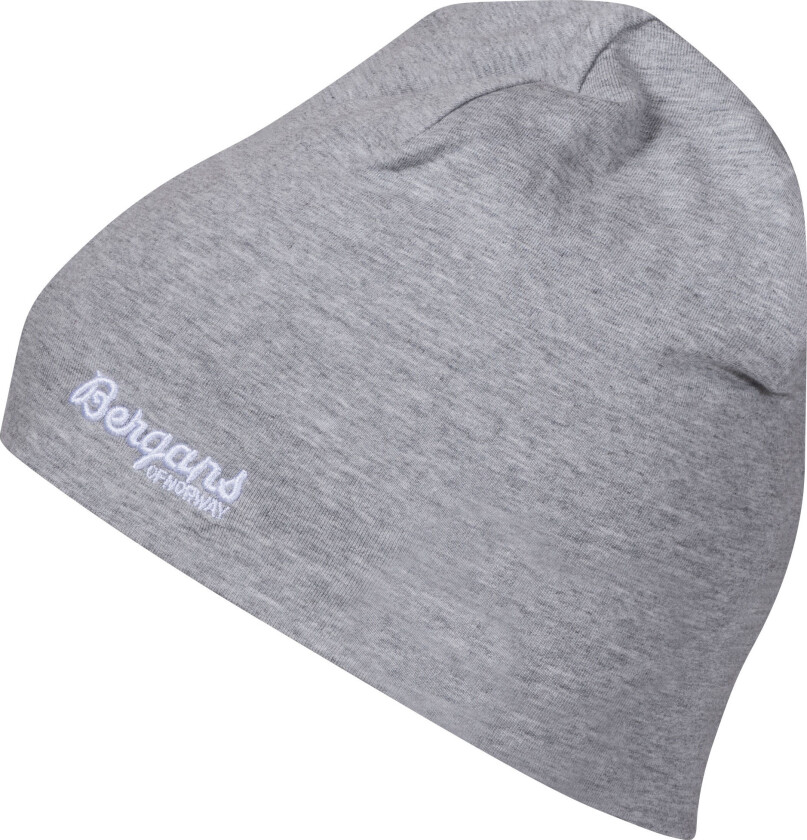 Kids' Cotton Beanie 50, Grey Melange