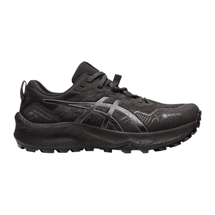 Asics Trabuco 11 Gore-Tex, vanntett løpesko, dame BLACK/CARRIER GREY