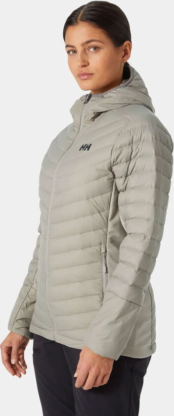 Dame Verglas Hette Dun Hybrid Isolert Jakke Grå M BlåM