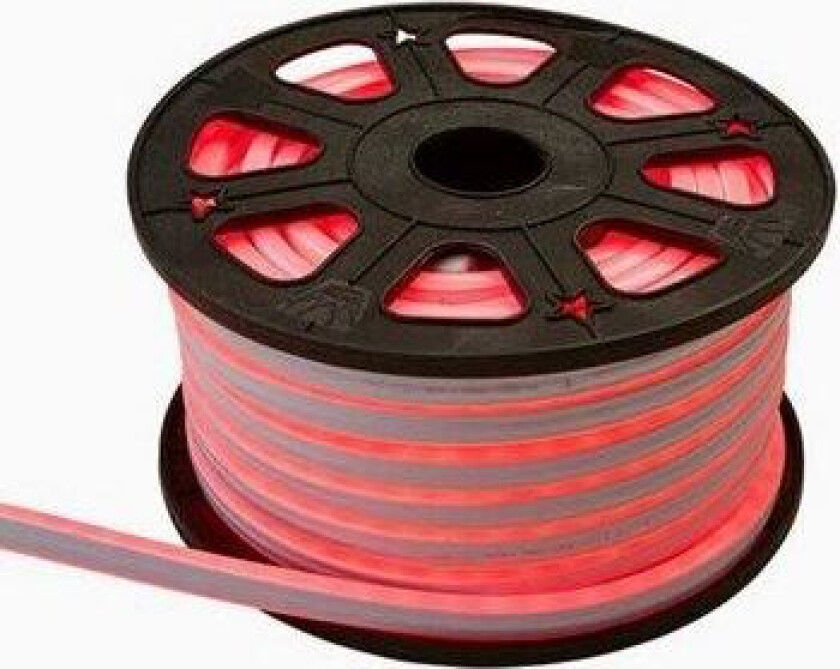 NEOLED REEL Ropelight rull 30 meter Rød