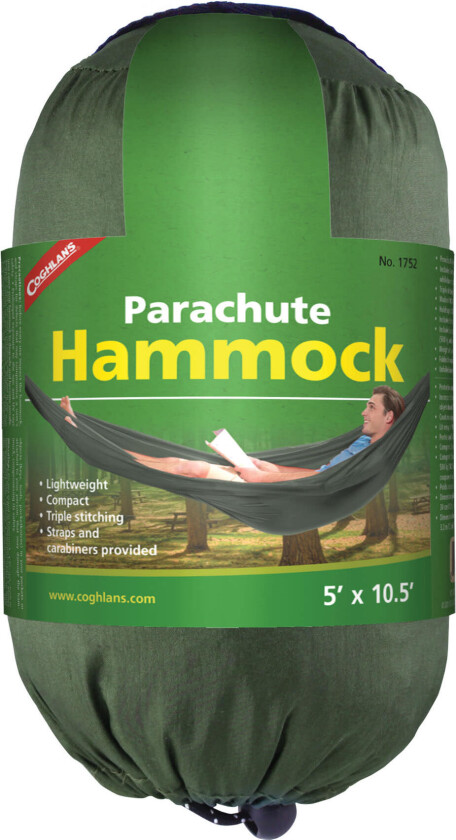 Parachute Hammock Single OneSize, Green