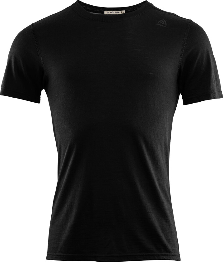LightWool Undershirt T-shirt Man Jet Black XS, Jet Black