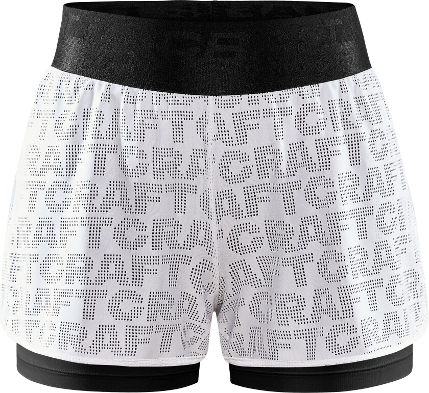 Women's Core Charge Logo Shorts XS, Black/White