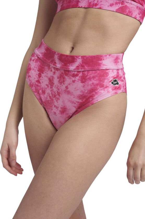 Women's High Waist Bikini XS, Nebulosa Cerise