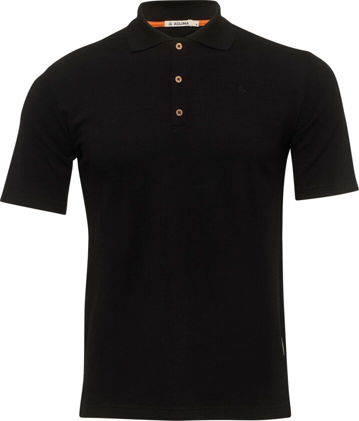 Bilde av Men's LeisureWool Pique Shirt S, Jet Black