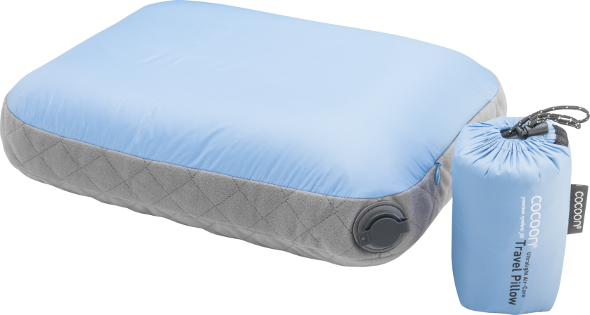 Air-Core Pillow Ultralight Large OneSize, Light Blue/Grey