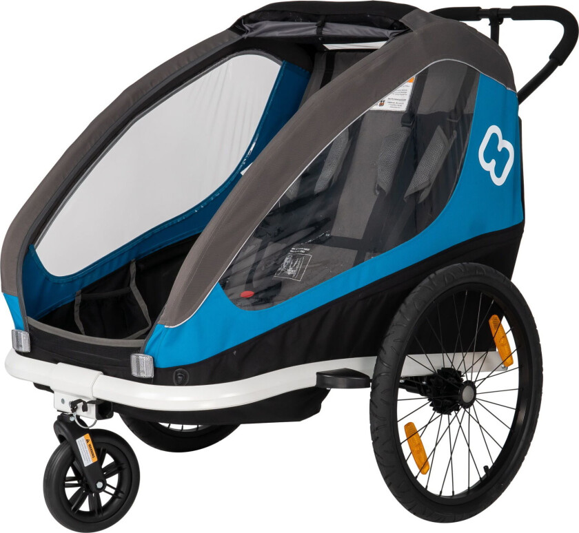 Traveller incl. Bicycle Arm & Stroller OneSize, Petrol Blue/Grey