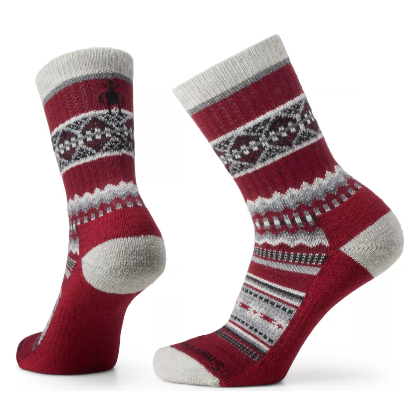 Men's Everyday Snowed In Sweater Crew Socks 34-37, Tibetan Red
