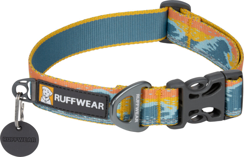 Crag Reflective Dog Collar 36-51 cm, Rising Wave